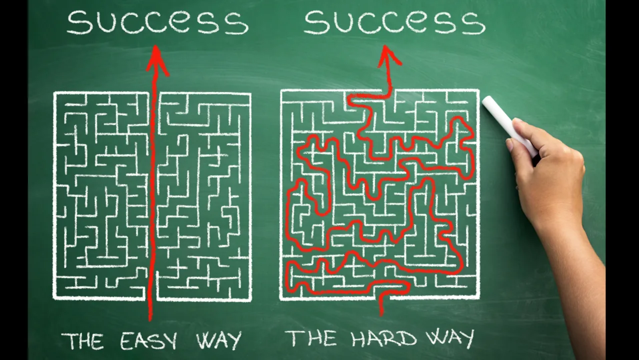 Success can come from a direct path instead of an overcomplicated one